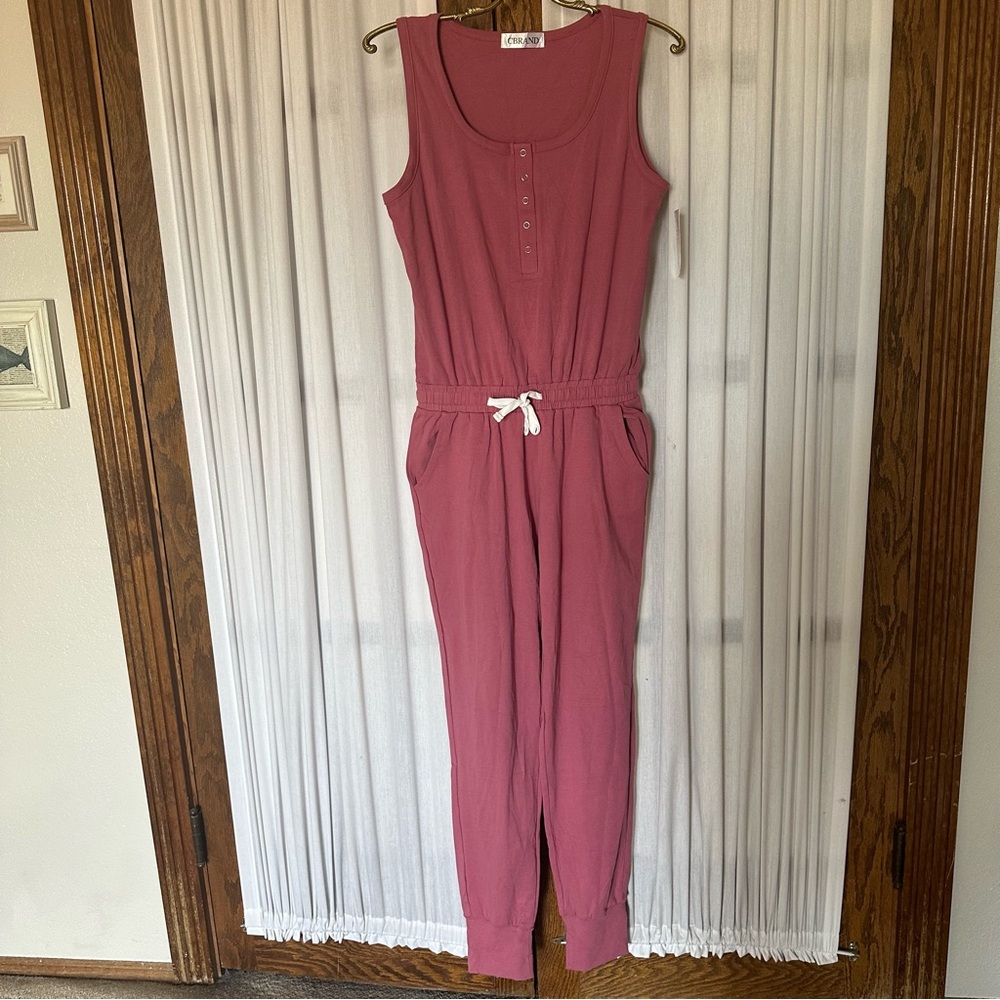 Brand Maive Pink Sleeveless Jumpsuit